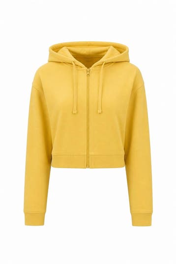 Organic Basics Hoodie in maat L Geel, Organic Basics, Verzenden, Zo goed als nieuw, Geel