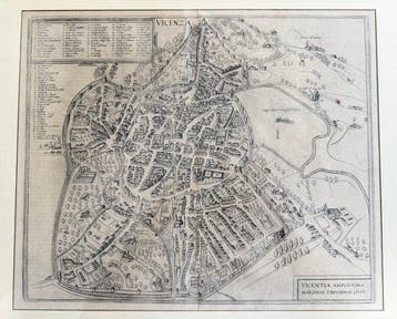 Italië - Vicenza; Georg Braun, Frans Hogenberg - Vicentia, Nieuw