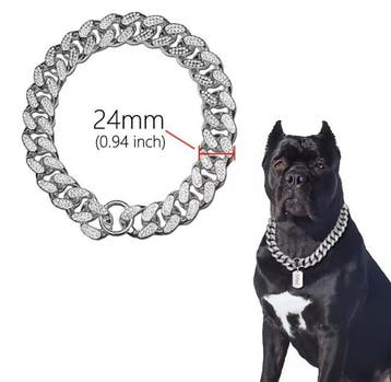 Luxe Hond en Kat Halsband – Diamantlook Ketting Lichtgewicht, Verzenden, Nieuw