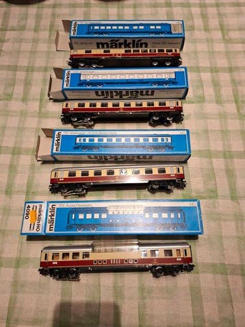 Märklin H0 - 4087/4085/4089/4090 - Modeltrein personenwagen, Hobby en Vrije tijd, Modeltreinen | H0, Nieuw