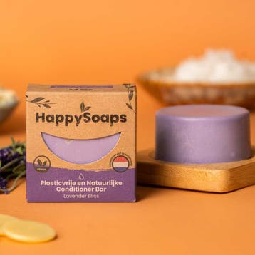 HappySoaps Lavender Bliss Conditioner Bar - 65g., Ophalen of Verzenden, Nieuw, Shampoo of Conditioner