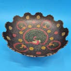 Schotel - Edle Messing Schale mit Pfauen-Motiv –