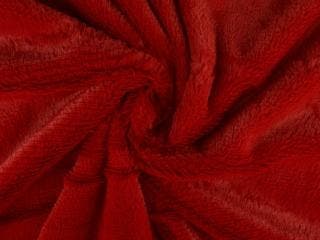Kortharig bont stof – Rood, 120 cm of meer, Ophalen of Verzenden, Polyester, Rood