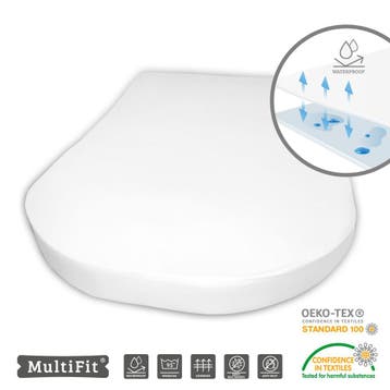 Queensbed molton matrasbeschermer - Molton beschermer, Verzenden, Nieuw, Wit
