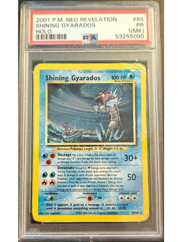Shining Gyarados (NR 65) PSA 1 (MK), Ophalen of Verzenden, Nieuw