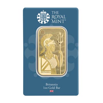 1 oz goudbaar Royal Mint - Britannia  (met certificaat), Verzenden, Goud