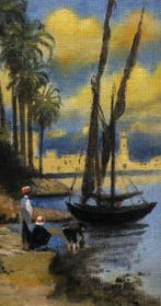 Italiaanse school (XX) - Feluca sul Nilo
