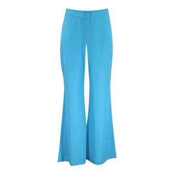 Verysimple • turquoise flared pantalon • 34 (IT40), Verysimple, Nieuw, Maat 34 (XS) of kleiner, Verzenden