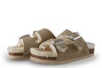 Manfield Pantoffels in maat 39 Beige, Kleding | Dames, Verzenden, Beige, Zo goed als nieuw, Pantoffels of Sloffen