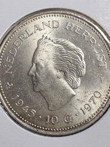 Nederland. Juliana. 10 Gulden 1970 (Zonder minimumprijs)
