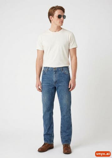 Wrangler Jeans Heren maat WW39 / L35 Blauw Vintage, Ophalen of Verzenden, Nieuw, Wrangler