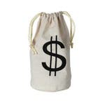Geldzakje dollar 16 x 23 cm - Verkleedaccessoires over, Ophalen of Verzenden, Nieuw