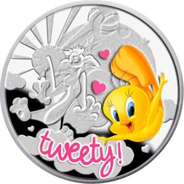 Niue. 1 Dollar 2013 Tweety - Cartoon Characters 1/2 oz Proof