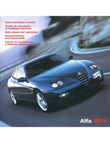 2003 ALFA ROMEO GTV KLEUREN EN BEKLEDING BROCHURE, Nieuw, Alfa Romeo, Author