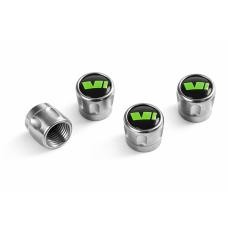 Škoda ventieldoppen met logo (RS) - 4 stuks, Auto-onderdelen, Ophalen of Verzenden, Nieuw