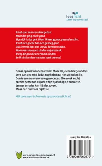 Het Rosie project / Rosie / 1 9789086962679 Graeme Simsion, Verzenden, Zo goed als nieuw, Graeme Simsion