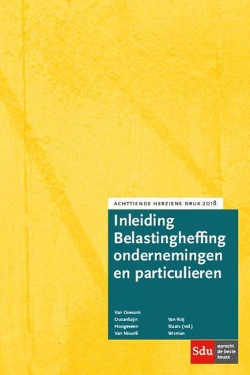 9789012401234 Inleiding Belastingheffing ondernemingen en..., Verzenden, Zo goed als nieuw