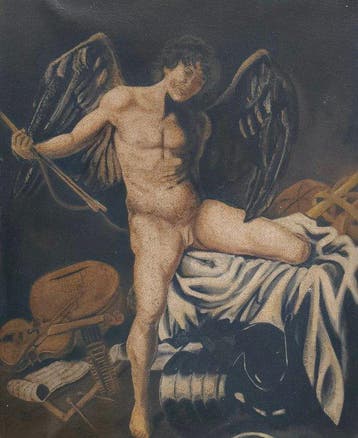 Scuola italiana (XIX-XX), da Caravaggio - Amor Vincit Omnia