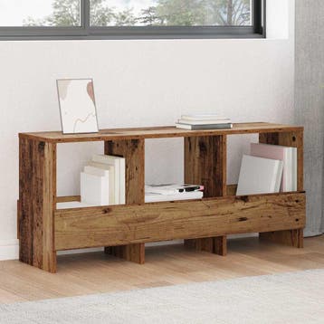 vidaXL Tijdschrift Rek Oudhout 102 x 30 x 45 cm, Verzenden, Nieuw