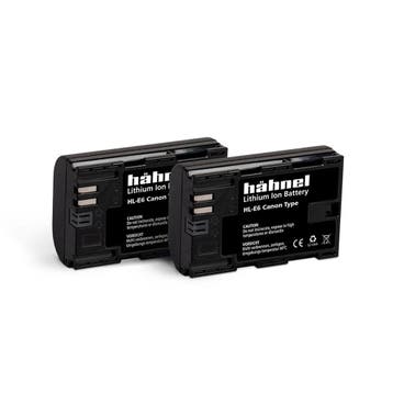 Hähnell HL-E6n Canon Type Twin Pack met garantie, Audio, Tv en Foto, Accu's en Batterijen, Ophalen of Verzenden, Gebruikt