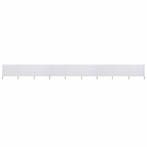 vidaXL Windscherm 9-panelen 1200x120 cm stof zandwit, Verzenden, Nieuw