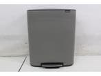 Brabantia Bo Prullenbak - 2 x 30 liter - Afvalscheiding -, Verzenden, Zo goed als nieuw
