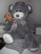 Teddybeer I love you 190cm | A-kwaliteit | Beste Prijs, Ophalen of Verzenden, Nieuw, Beer