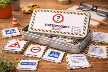 Verkeersbordenmemory (72 kaartjes), Kinderen en Baby's, Speelgoed | Educatief en Creatief, Ophalen of Verzenden, Nieuw