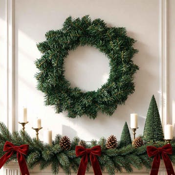 vidaXL Kerstkrans Groen Ø 30 cm PVC, Diversen, Verzenden, Nieuw