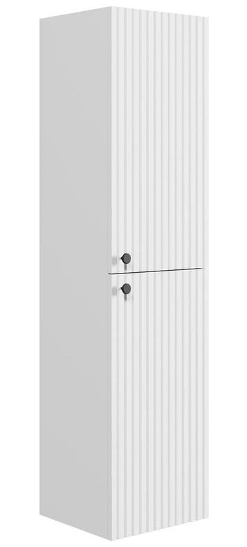 Badkamerkast Saros 35 x 32  x 140 cm - Hoogglans Wit, Verzenden, Nieuw, (Half)hoge kast
