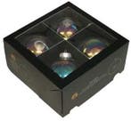 Kerstballen glas Clear Pearl 100 mm doos 4 stuks, Ophalen of Verzenden, Nieuw