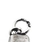 Antiek zilveren ketting met breipendoppen, Sieraden, Tassen en Uiterlijk, Kettingen, Ophalen of Verzenden, Gebruikt, Overige kleuren