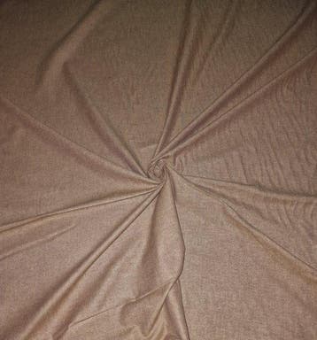 Verfijnde katoenmixstof, kleur roestbruin. - Textiel - 600
