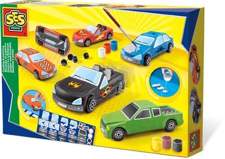 Gieten en schilderen - Autos (Knutselpakketten), Kinderen en Baby's, Speelgoed | Educatief en Creatief, Knutselen, Nieuw, Verzenden
