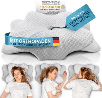Orthopedisch Kussen - Bamboe | Laatste Stuk! | 56% Korting, Eenpersoons, Wit, Ophalen of Verzenden, Zo goed als nieuw