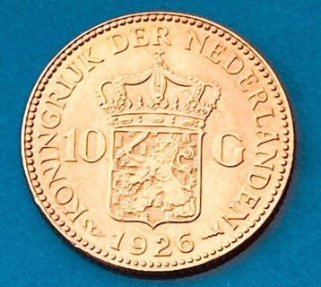 Nederland. Wilhelmina. 10 Gulden 1926