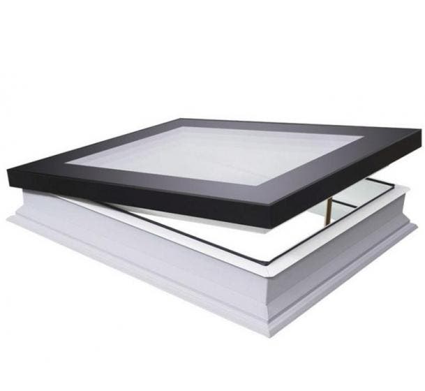 Fakro platdakraam handmatig ventilerend DMG P2 80x80 cm, Doe-het-zelf en Verbouw, Glas en Ramen, Verzenden