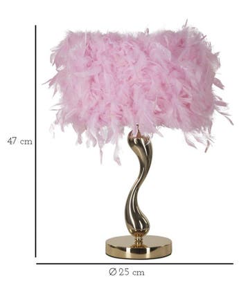 TAFELLAMP KAR ROZE CM Ø 25X47 - 171278000R, Ophalen of Verzenden, Nieuw