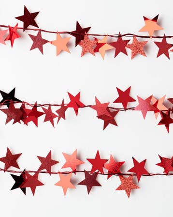 HEMA Kerstslinger 2m sterretjes rood, Verzenden, Nieuw