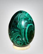 Hoogwaardig Congo-malachiet-ei Ei - Hoogte: 75 mm - Breedte: