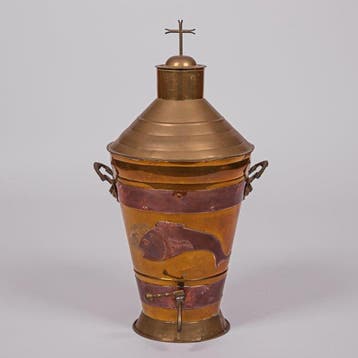 Wijwatervat, jaren 30 - Messing, Koper - 1930-1940