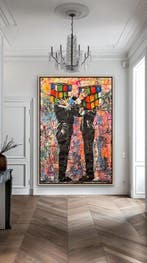 Joaquim Falco - HUMAN RUBIKS CUBE .XXL Fluor Paint