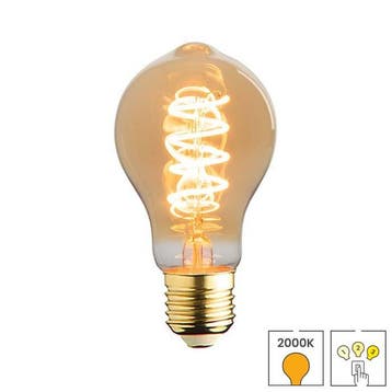 LED lamp E27 | 3-staps dimbaar | 3.5 watt | 2000K extra warm, Verzenden, Nieuw, E27 (groot), Overige typen