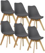 24goodz Eetkamerstoelen Set van 6 - Ergonomisch Ontwerp - Du, Huis en Inrichting, Stoelen, Verzenden, Nieuw