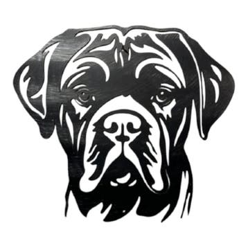 Wanddecoratie metalen Bordeaux dog 32 cm 31 cm, Verzenden, Nieuw