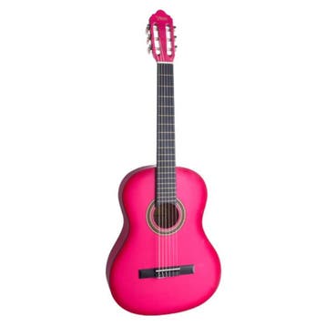 Valencia VC103PKS Klassieke Gitaar 3/4 Roze Hoogglans, Muziek en Instrumenten, Ophalen of Verzenden, Nieuw