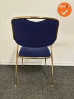 Brunner Vergaderstoel - Blauwe stoffering, Vergader- of Presentatieruimte, Ophalen of Verzenden, Gebruikt, Stoel