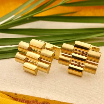 Vintage gouden manchetknopen, Sieraden, Tassen en Uiterlijk, Manchetknopen, Ophalen of Verzenden, Gebruikt, Goud