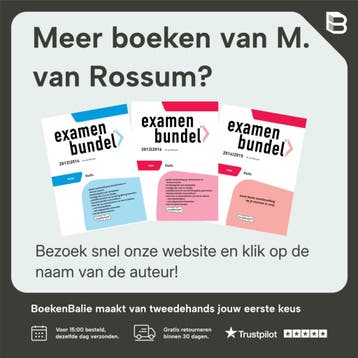 Examenbundel havo Duits 2019/2020 - M. van Rossum, Verzenden, Gelezen, M. van Rossum