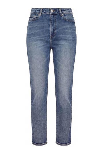 Ganni Broek in maat W28 L32 Blauw, Kleding | Dames, Ganni, Verzenden, Zo goed als nieuw, Blauw
